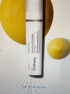 The Ordinary Retinol 0.2% Emulsion - White with Yellow Accents